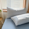 Green Plaid 3-Piece Duvet Cover Set