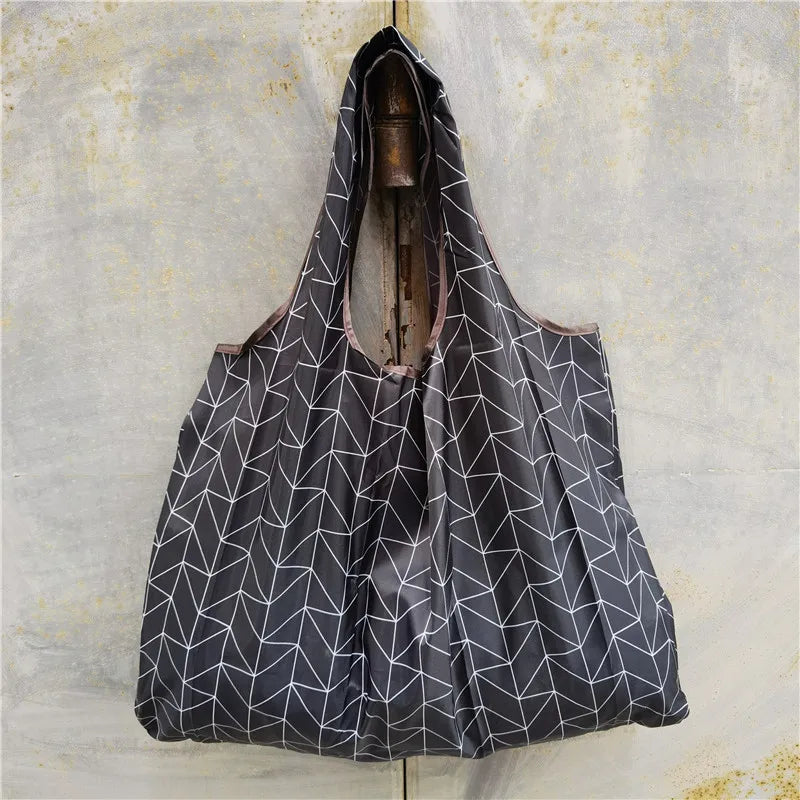 Foldable Eco-Friendly Shopping Bag with Cartoon Print