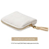 Pearl white inner 6-layer jewelry bag with gold zipper and tassel detail