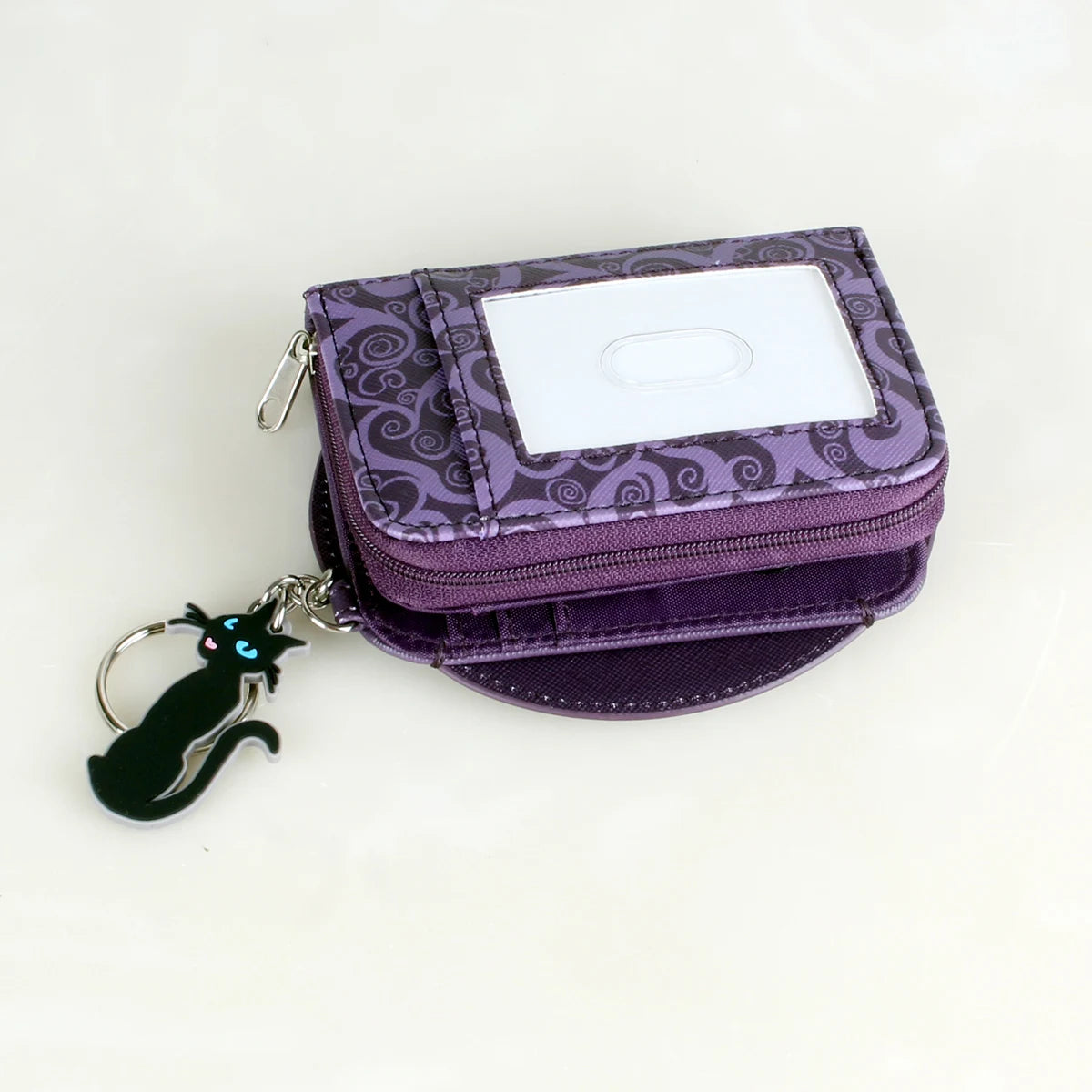 Anime Cartoon Zip-Around Wallet with Keychain