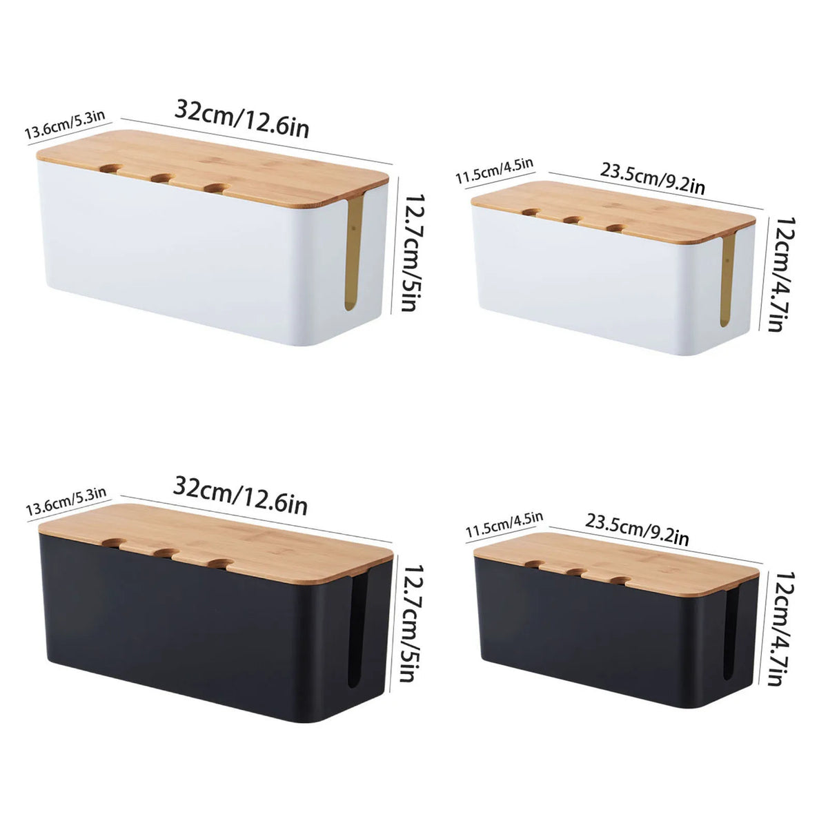 Holz-Kabelmanagementbox