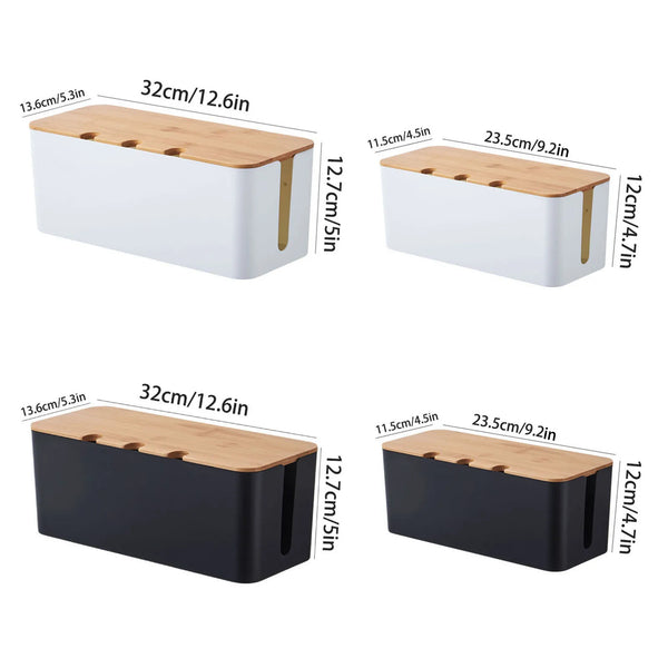 Wooden Cable Management Box