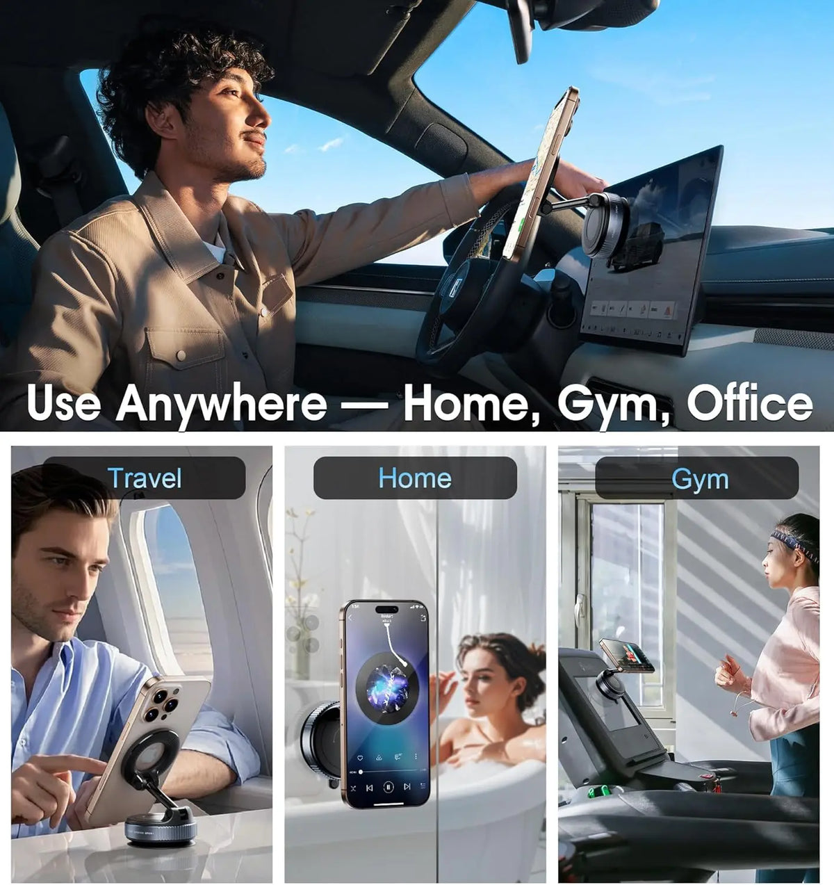Support Magne Étui de Téléphone Ajustable 360°