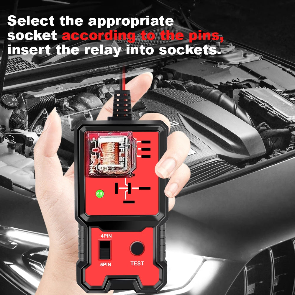 12V Automotive Relay Tester with LED Indicators