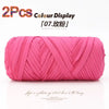 Elastic T-Shirt Yarn for Crochet and Knitting (2-Pack, 50m Each)
