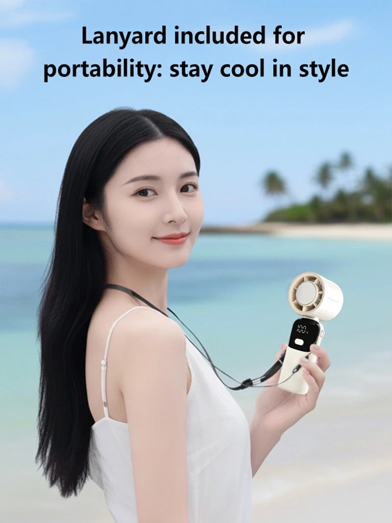 Portable Foldable Handheld Fan with 100 Speed Levels