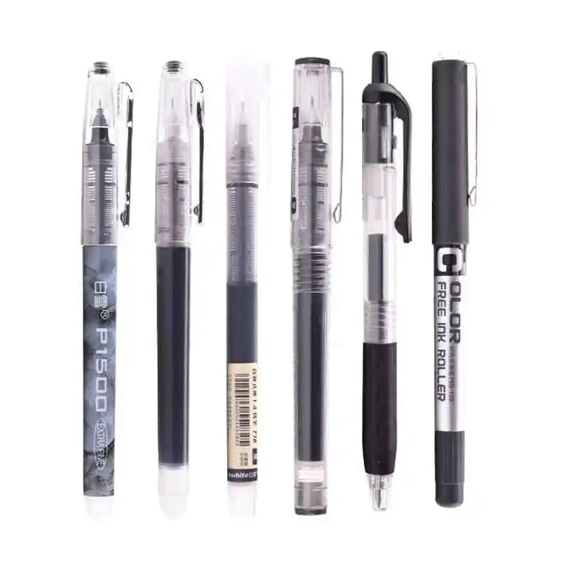Smooth 0.5mm Gel Pens for School and Office – Set of 6