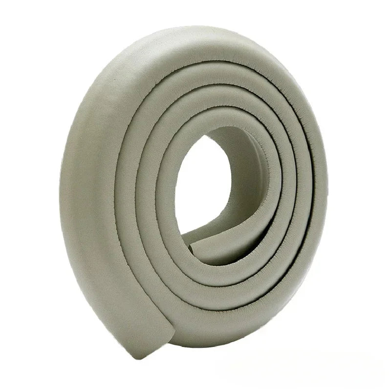 A roll of light gray soft NBR table edge and corner guard bumper strips.