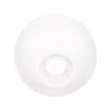 A white frosted glass dome lampshade for chandeliers and sconces.