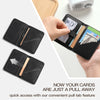 Slim RFID-Blocking Leather Front Pocket Wallet