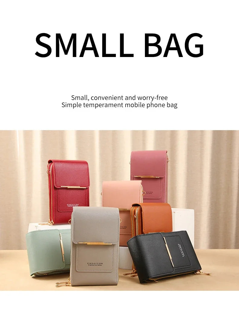 Women's Crossbody Wallet Bag with Touchscreen Phone Pocket