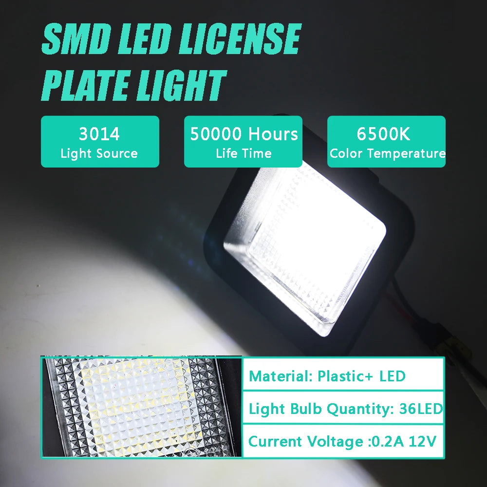 LED License Plate Lights for Ford F-150 & Raptor (2015-2022)
