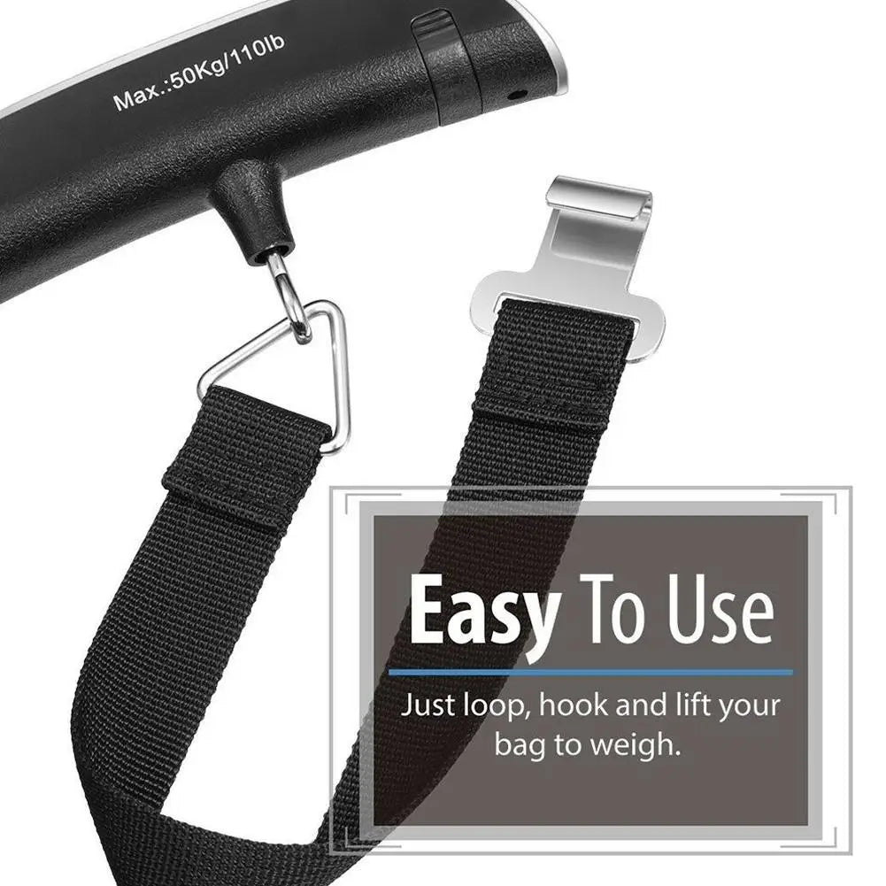 Portable Digital Luggage Scale - 110lb Capacity