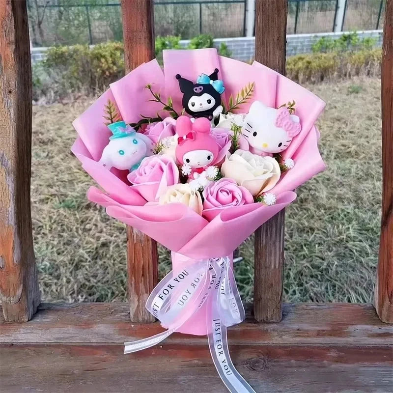 Hello Kitty Plush Rose Bouquet