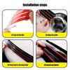 Reflective Car Sticker Strips – Red, Waterproof, Universal Fit