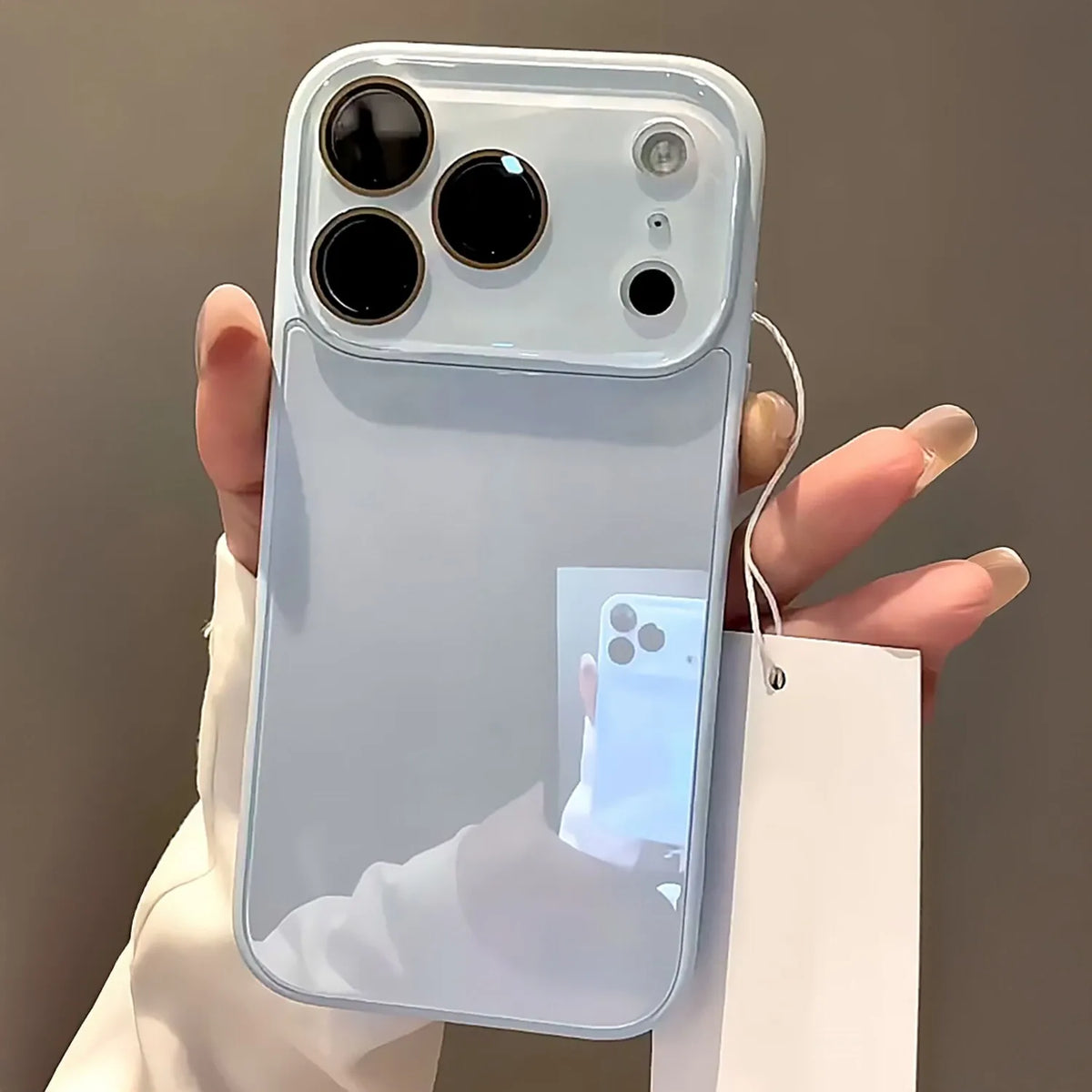 Slim Shockproof Hard Case for iPhone with Tempered Glass Lens Protector