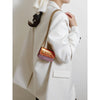 Mini Magnetic Crossbody Bag with Letter Flap and Chain Strap