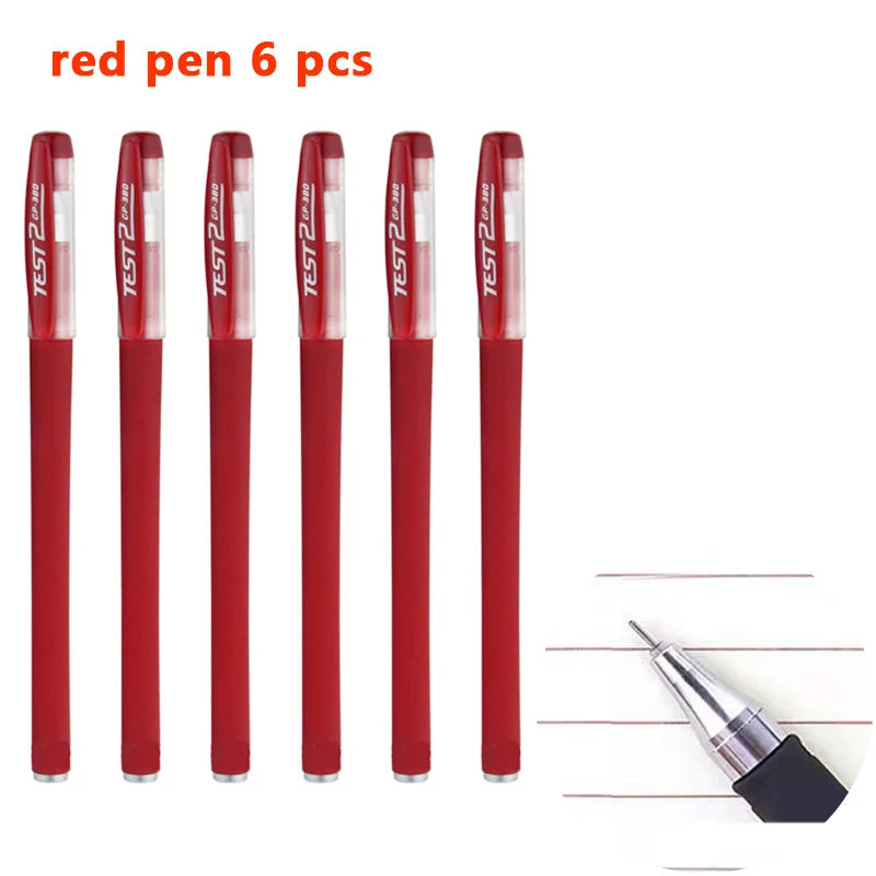 Smooth 0.5mm Gel Pen Set with Refills (Black, Blue, Red)