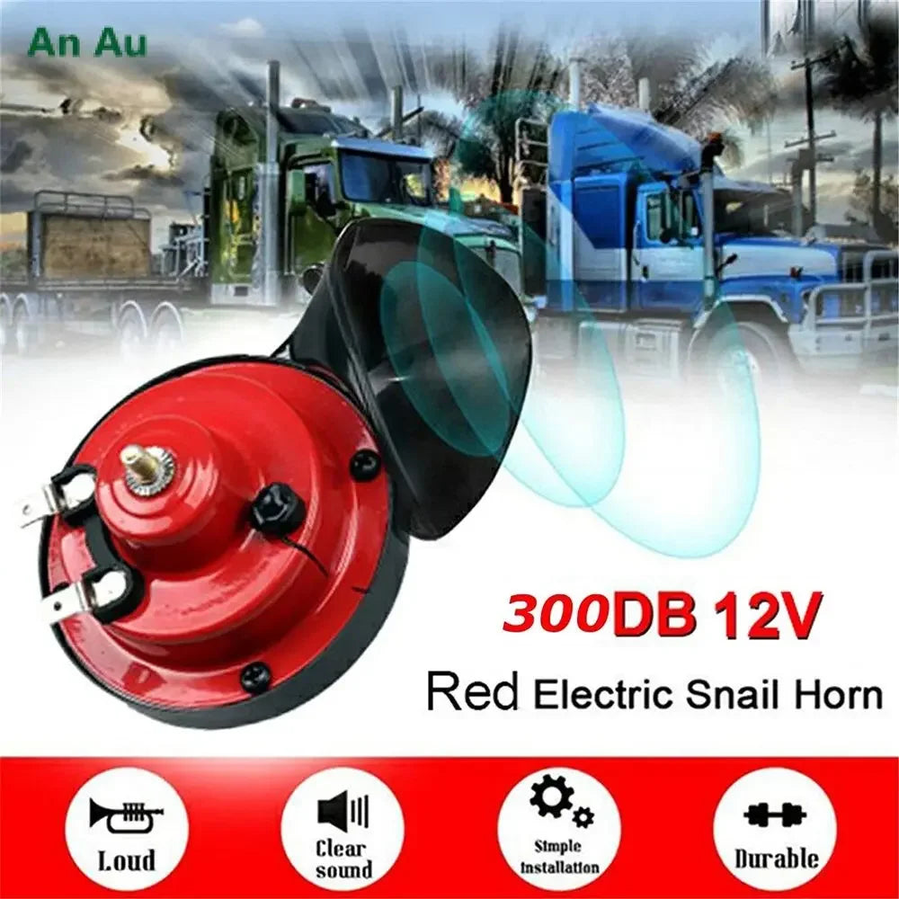 Dual-Tone Electric Air Horn Kit for Trucks, SUVs, and Boats