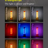 A grid showing various light colors like transparent, warm white, daylight, red, blue, purple, yellow, green, and pink light 