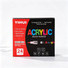 48-Color Acrylic Paint Markers with Soft Brush Tips