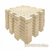 A stack of interlocking foam play mats for babies and toddlers, showing the textured surface and layered construction.