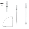 Rotating Wall Plug Extender with Adjustable Length and USB Ports