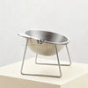 Elevated Stainless Steel Pet Bowl with Angled Feeder