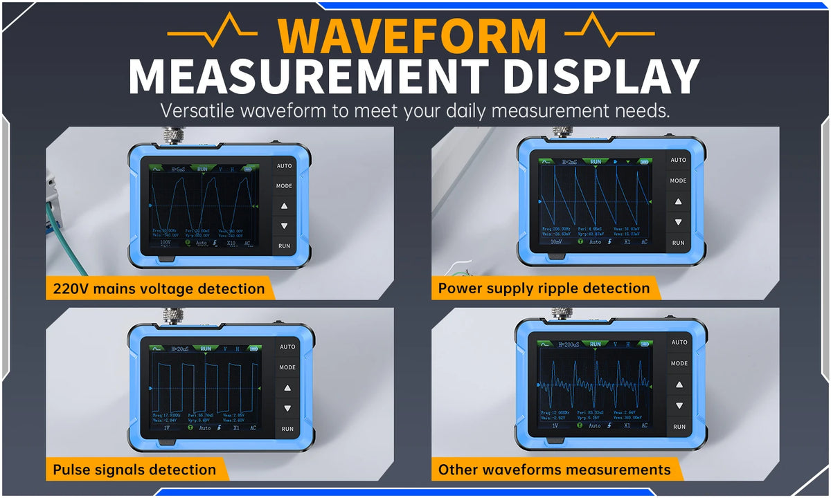Handheld Digital Oscilloscope with Built-in Signal Generator