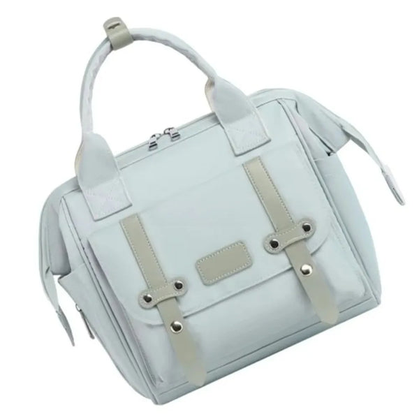 Compact Diaper Backpack with Insulated Bottle Holder