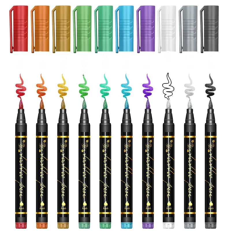 10-Piece Non-Toxic Face Paint Marker Set for Kids & Adults