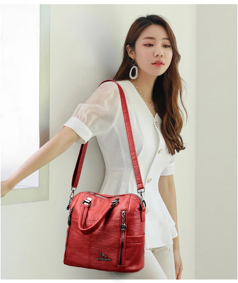 Vintage-Inspired Crossbody Bag with Roomy Interior