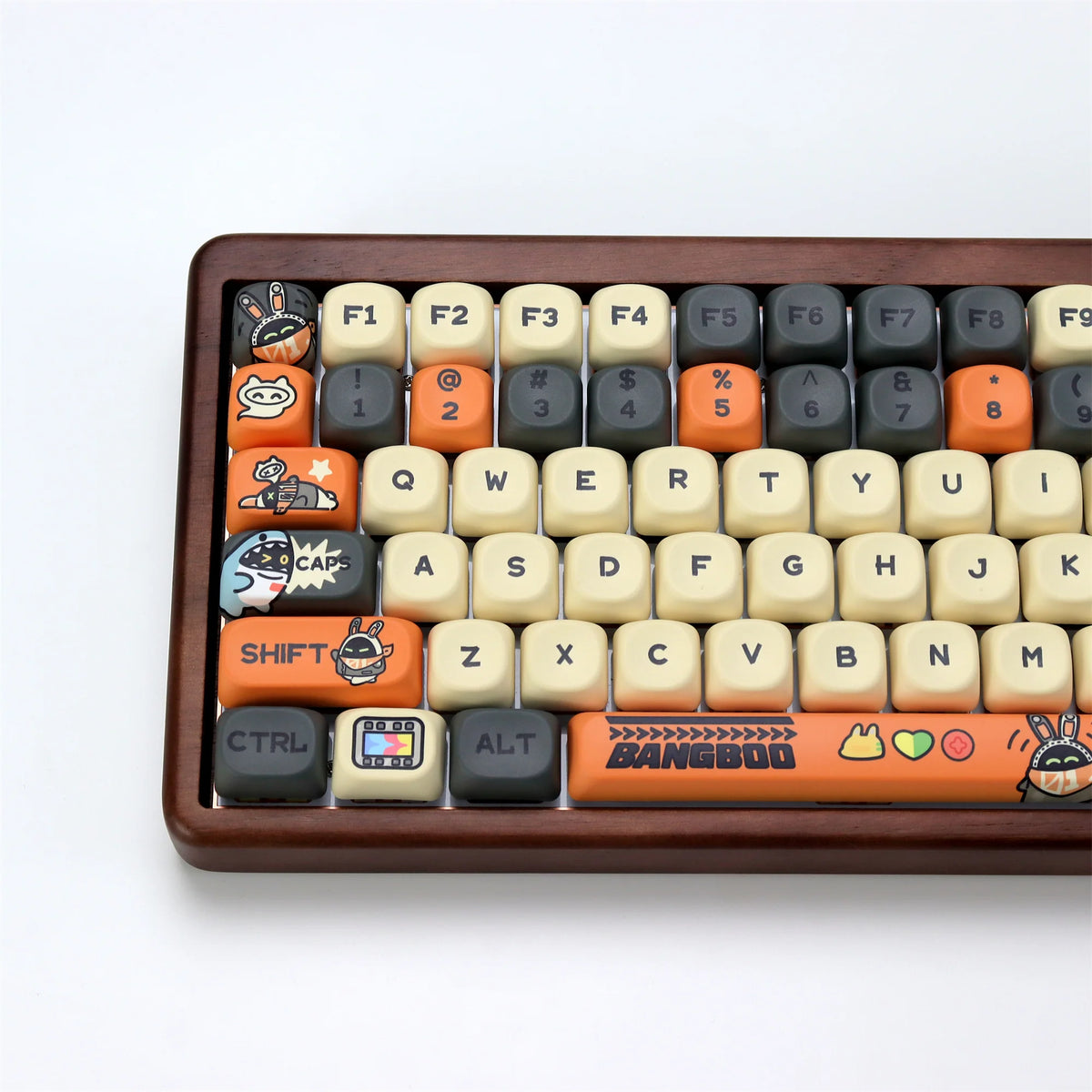Cute Cartoon Cat Keycap Set – 133 PBT Keycaps for Mechanical Keyboards