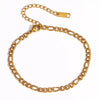 Gold-Plated Stainless Steel Link Bracelet