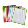 Reusable Dry Erase Pockets (10-Pack) for Classroom Learning