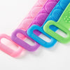 Silicone Body Scrubber with Long Handle and Strap
