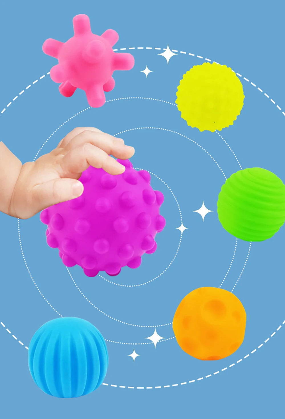 Textured Sensory Ball Set for Babies and Toddlers