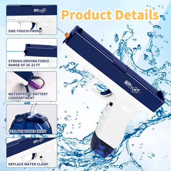Rechargeable Electric Water Gun with Extended Range