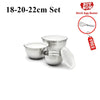 Juego de Bowls de Acero Inoxidable con Tapas Herméticas