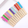 Classic Bamboo Folding Fan with Blank Canvas Design