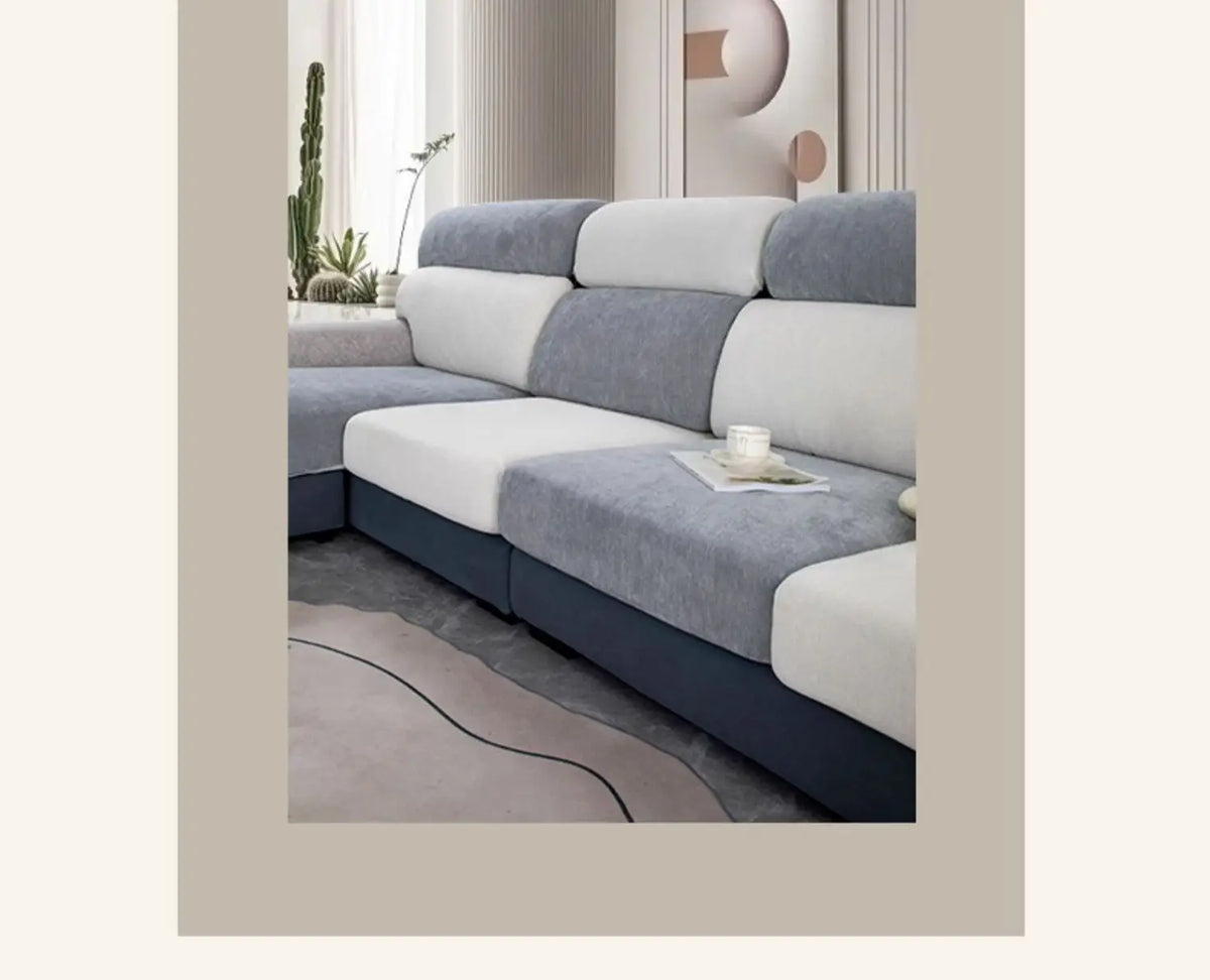 Universal Stretch Sofa Cover with Full Backrest and Headrest