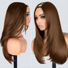 V-Part Straight Half Wig with Natural Layered Volume