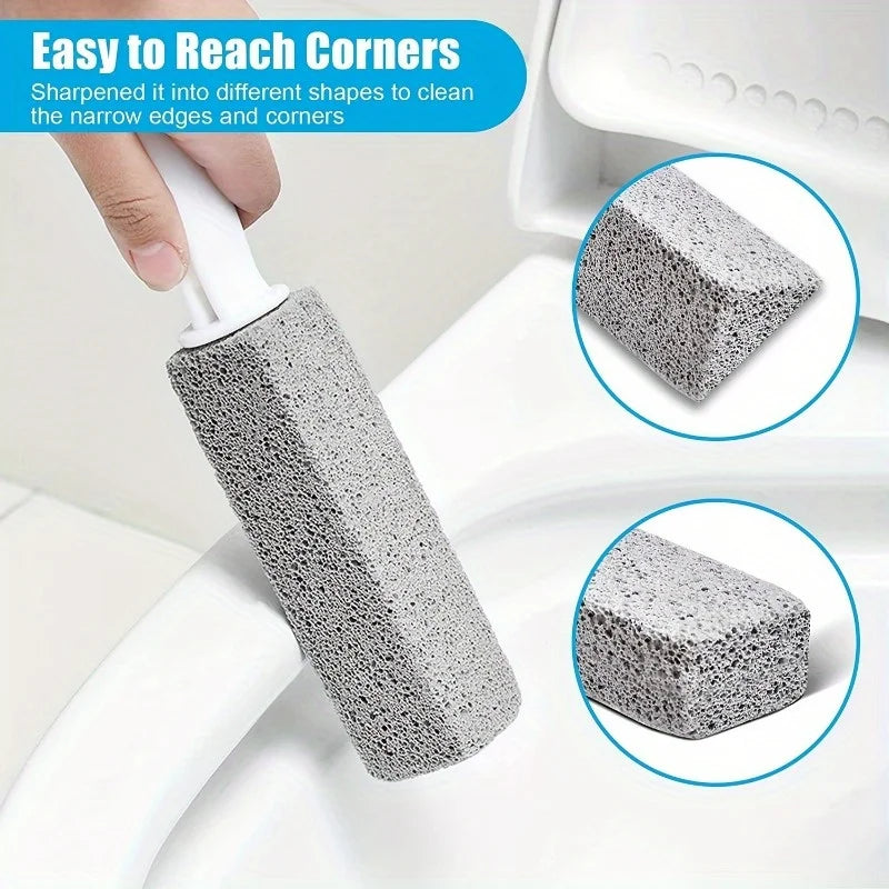 Pumice Stone with Handle for Toilet, Tile and Stain Removal
