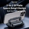 Dashboard Car Phone Holder with Integrated Parking Number Plate