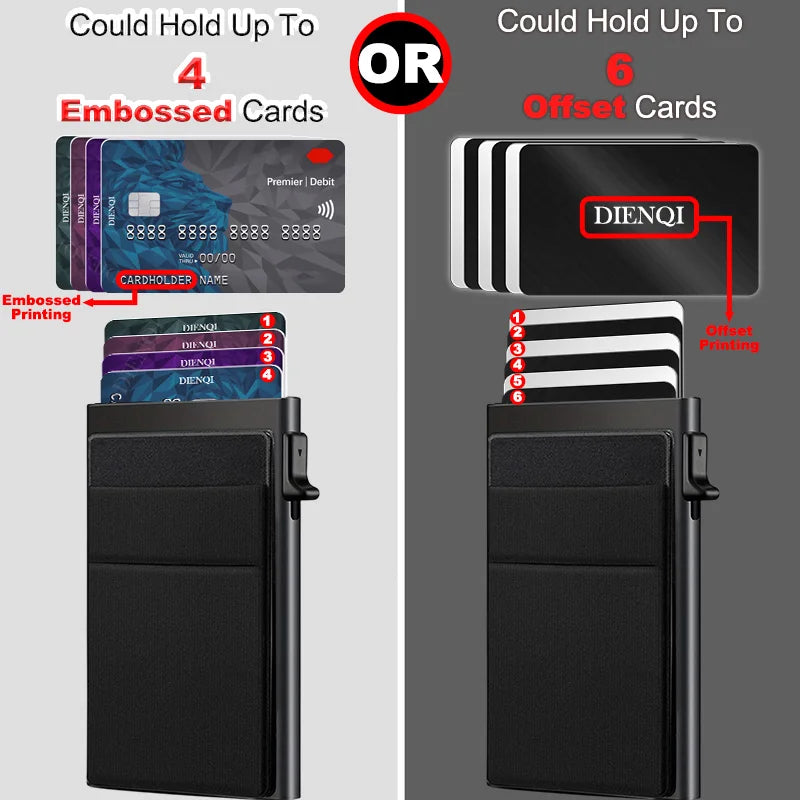 Minimalist RFID-Blocking Metal Card Wallet