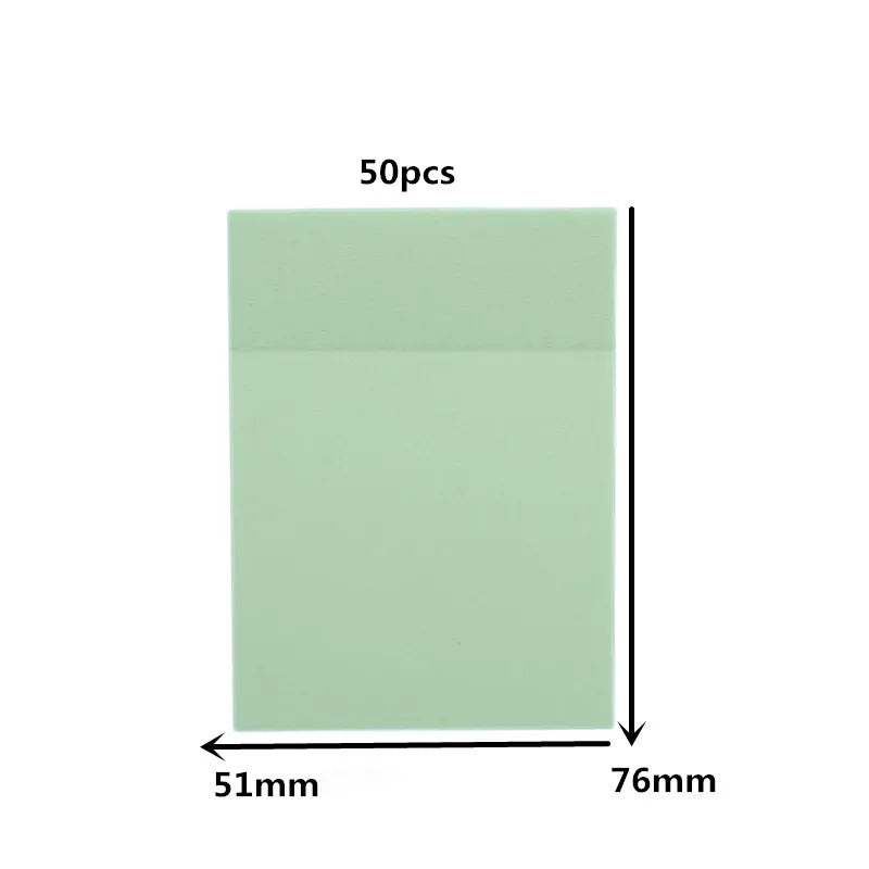 Clear Self-Adhesive Sticky Notes Pack of 50