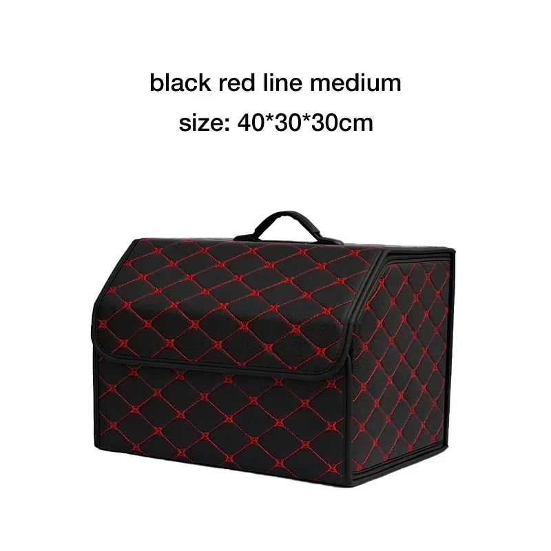 Folding PU Leather Car Trunk Organizer