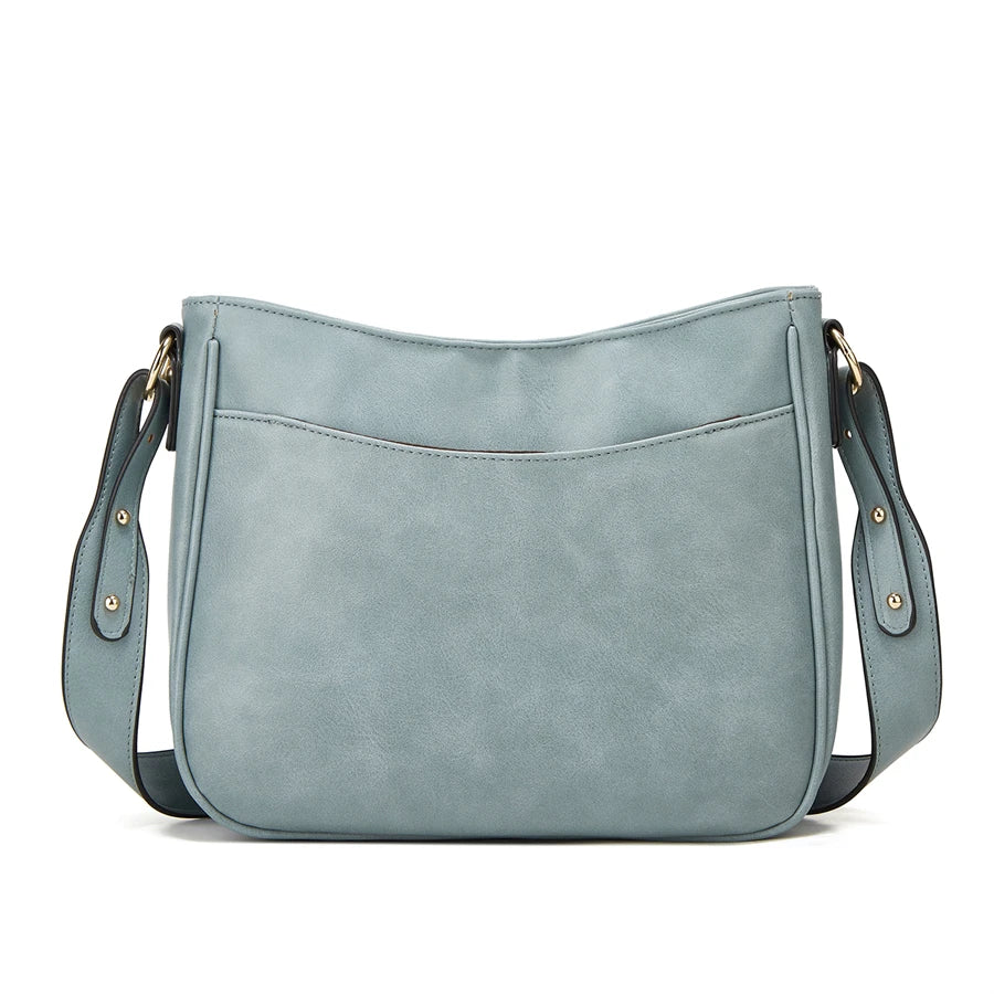 Moon Curve PU Leather Crossbody Bag