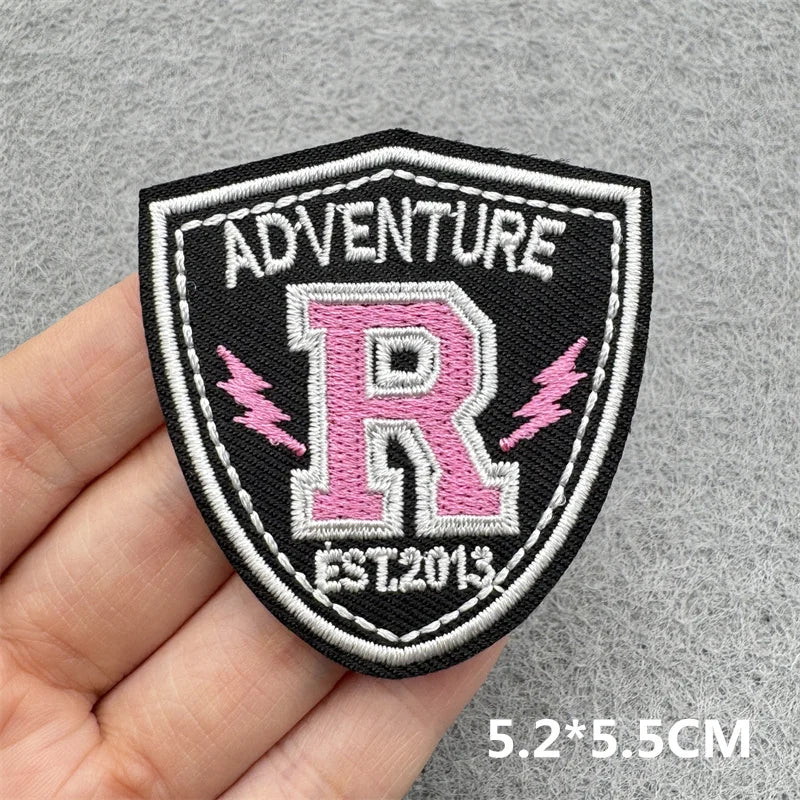 Black & White Racing Flag Embroidered Patches (Iron-On / Sew-On)