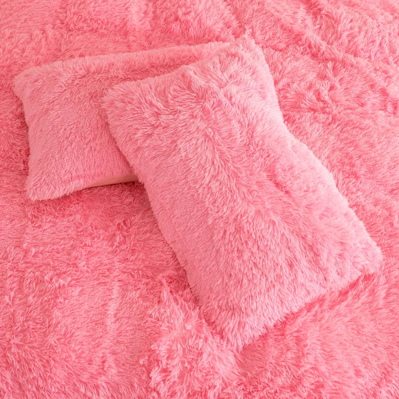 Plush 3-Piece Duvet Cover Set – Ultra-Soft Cozy Bedding